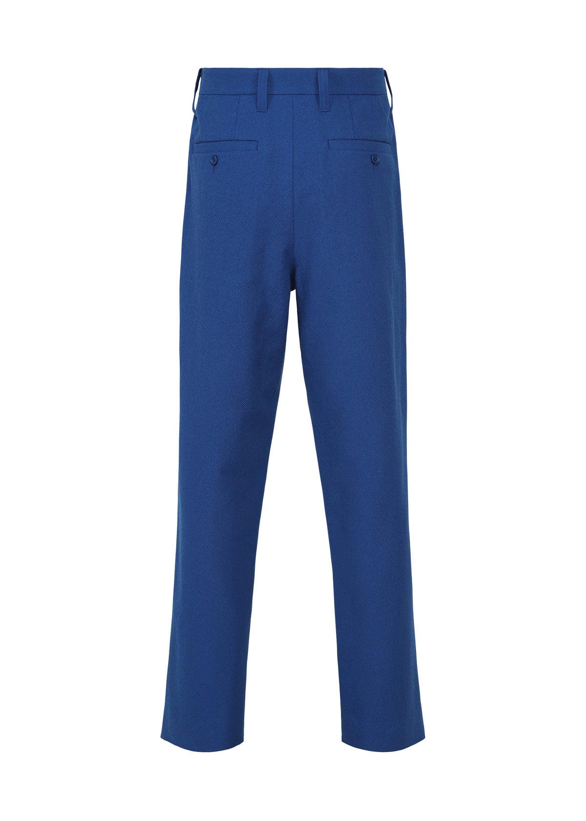 A detail shot of the IM MEN SHRINK WOOL trousers.