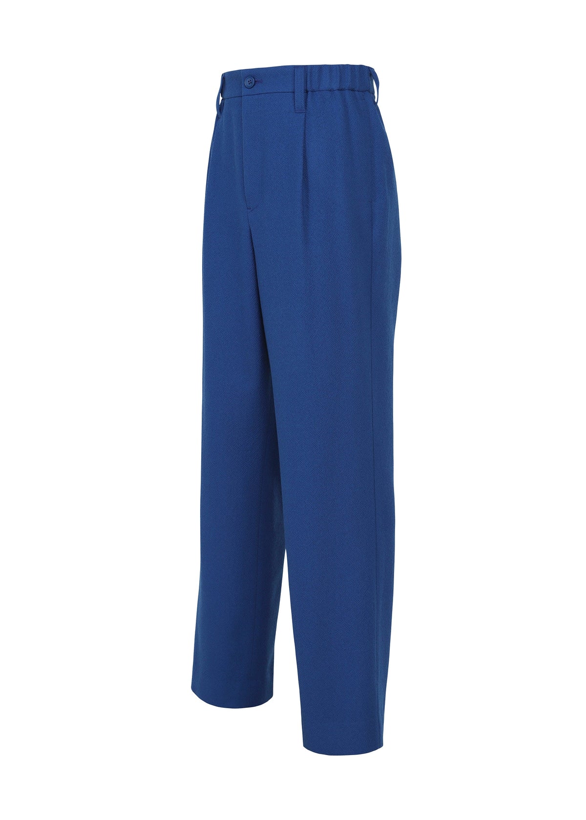 A detail shot of the IM MEN SHRINK WOOL trousers.