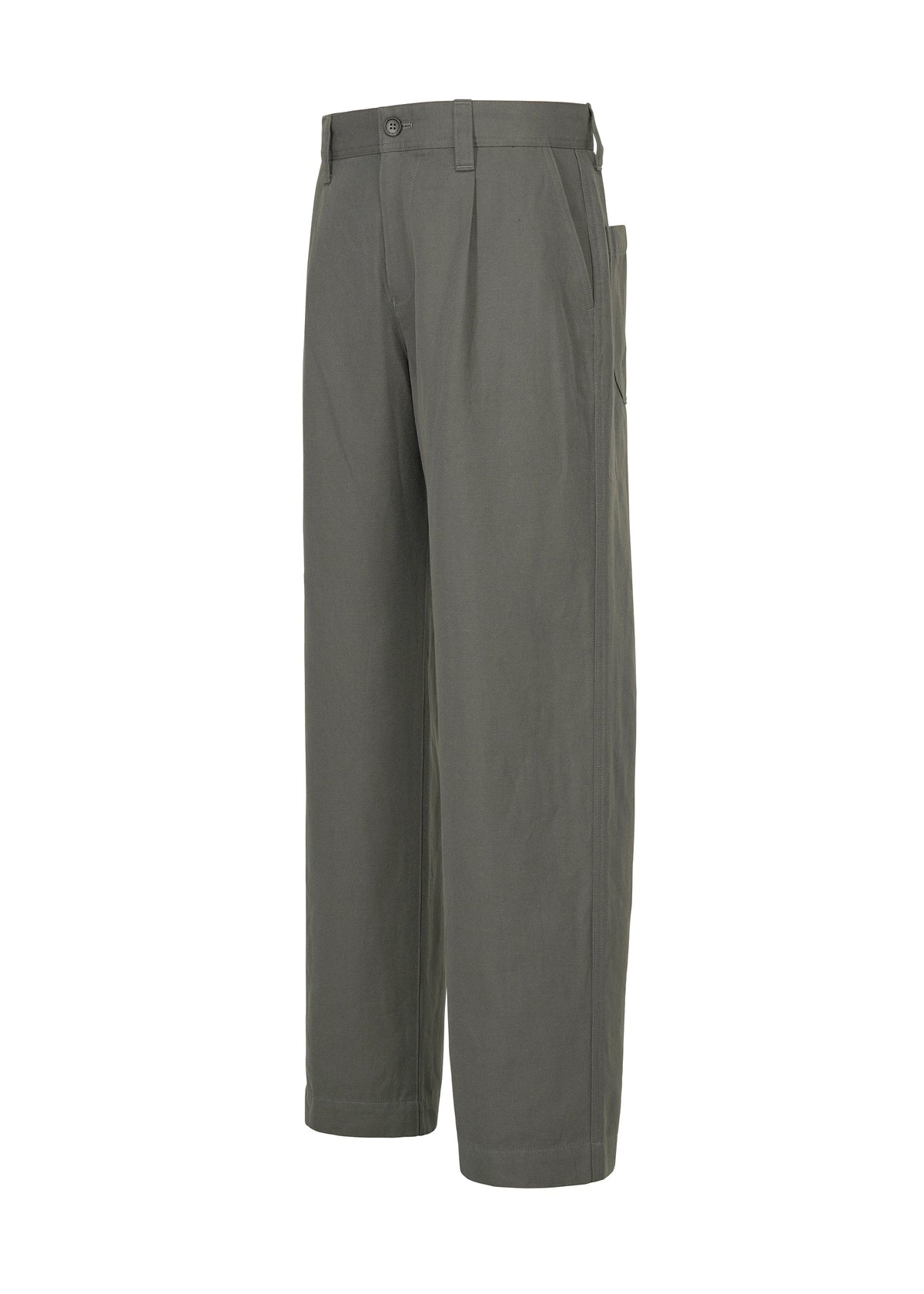 A detail shot of the IM MEN TOUGH WOOL COTTON trousers.