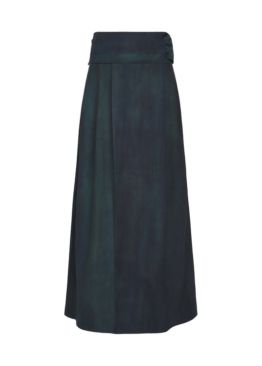 A product shot of the IM MEN GRADATION WOOL trousers in blue.