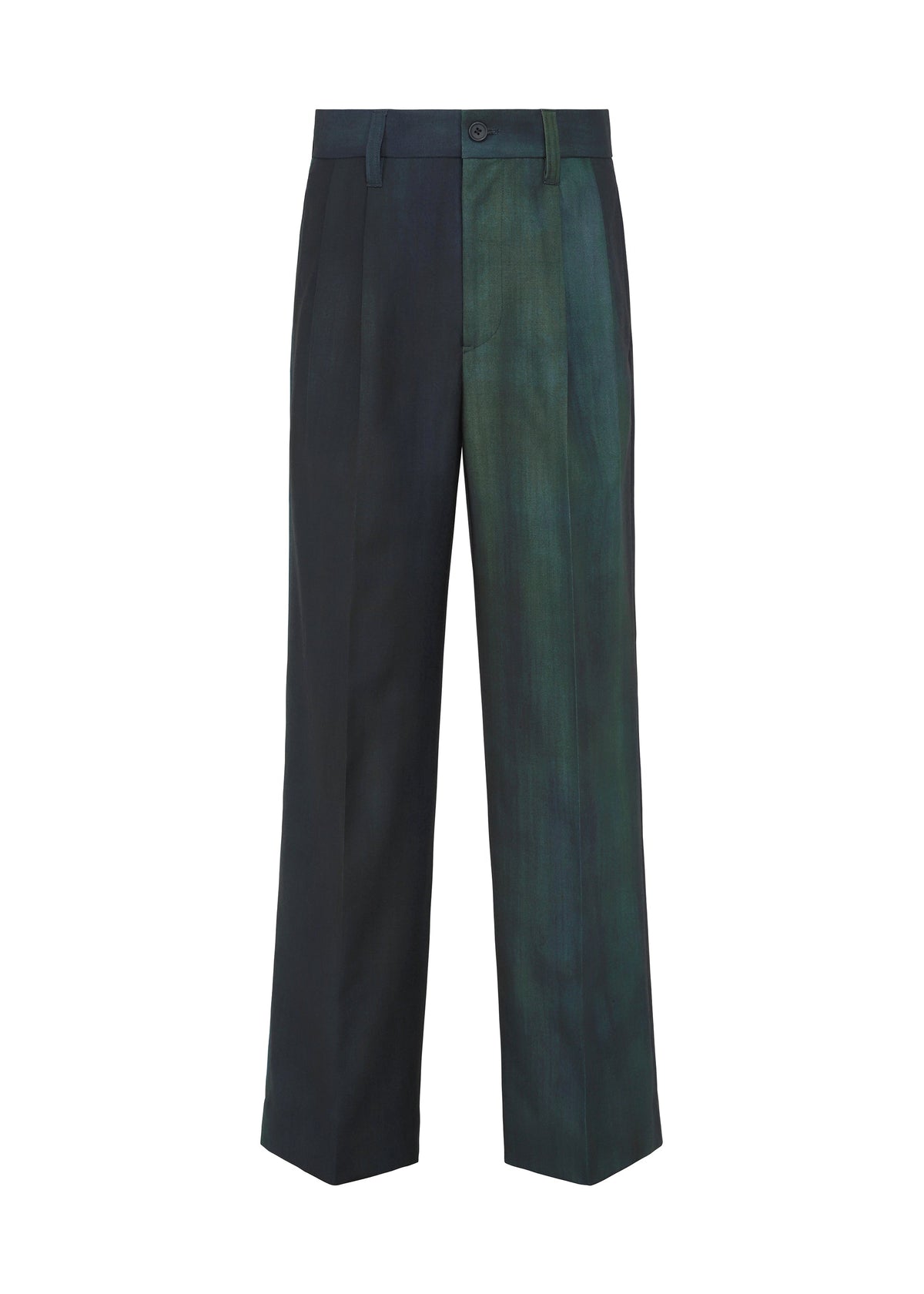 A product shot of the IM MEN GRADATION WOOL trousers in blue.