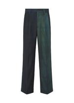 A product shot of the IM MEN GRADATION WOOL trousers in blue.