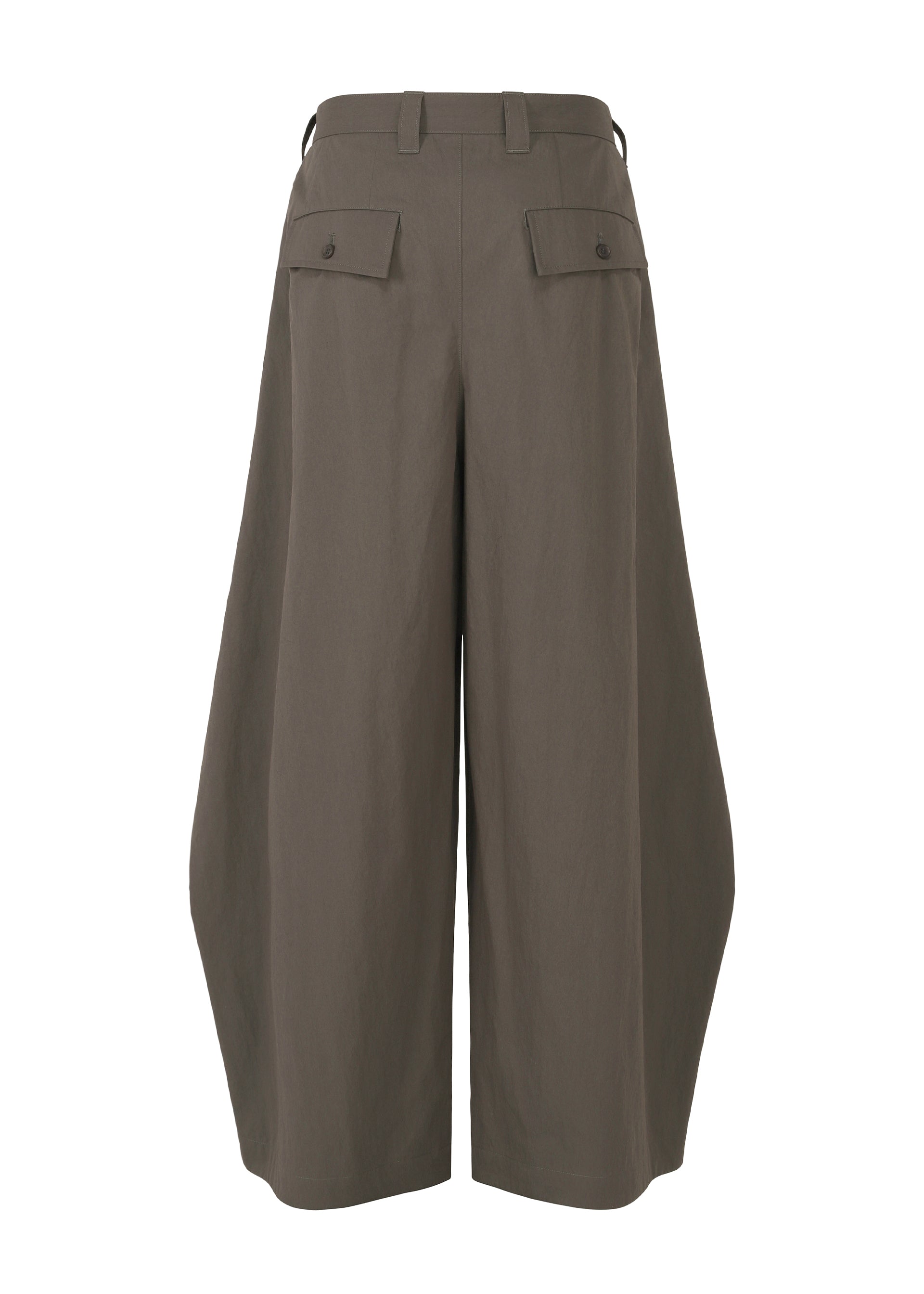 A detail shot of the IM MEN OVERLAP trousers.
