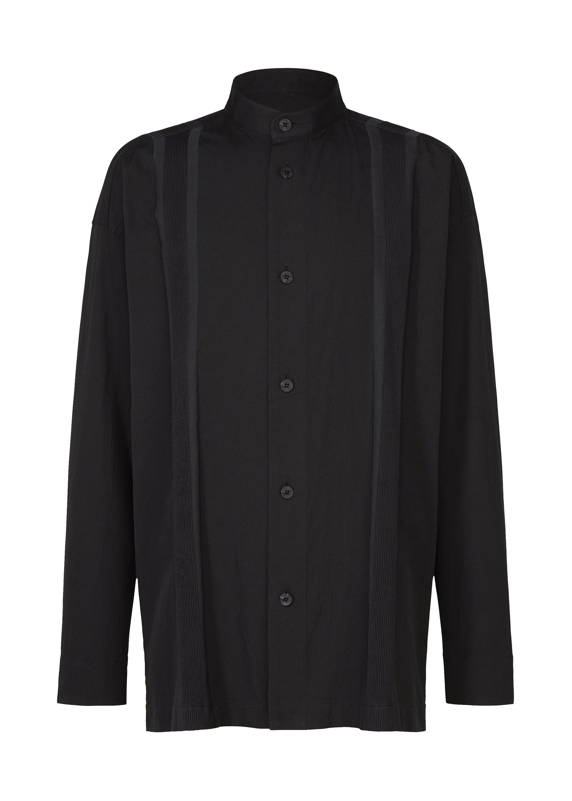 A product shot of the IM MEN CLAY SHIRT shirt in black.