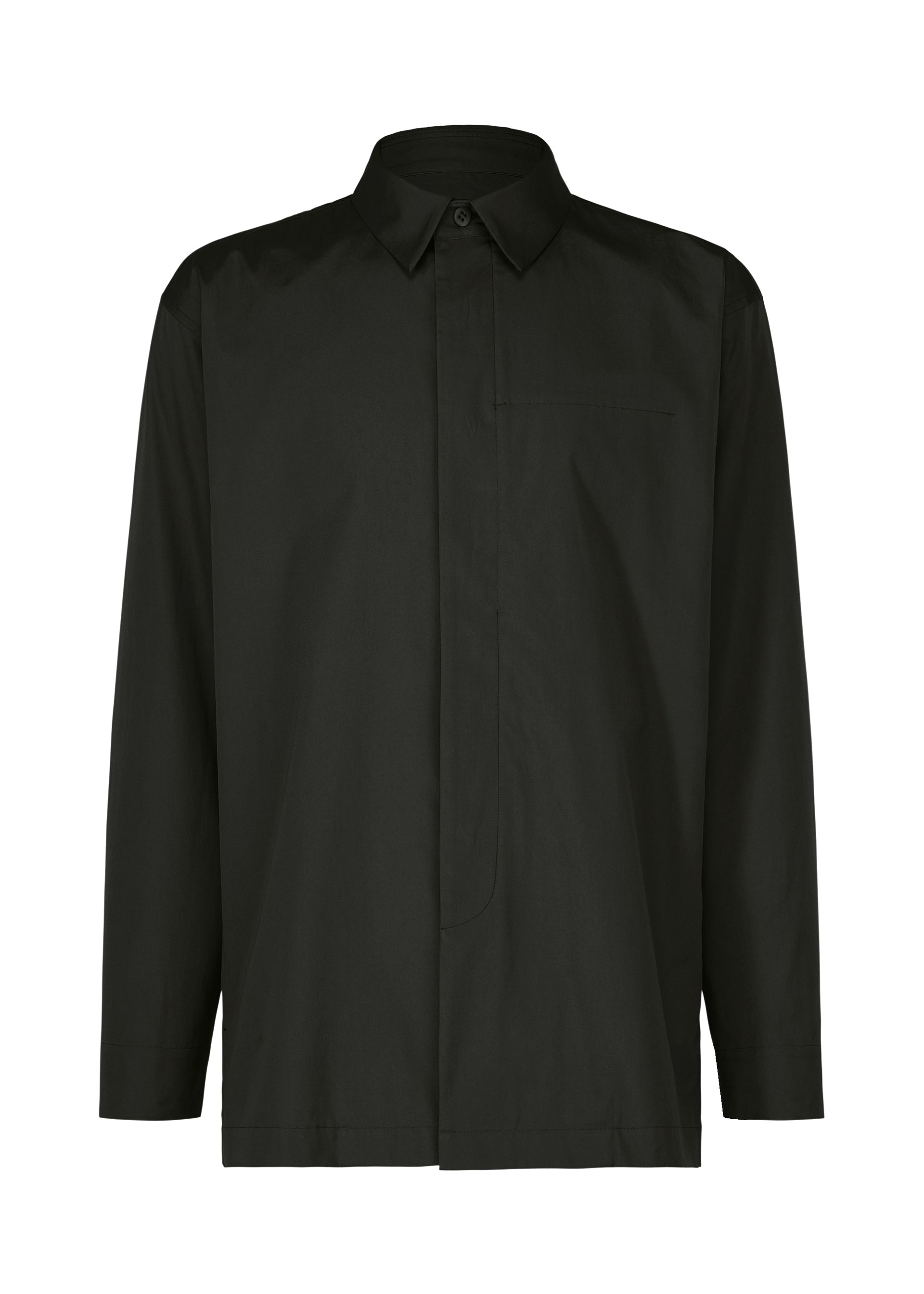 A product shot of the IM MEN 140/2 SHIRT shirt in black.