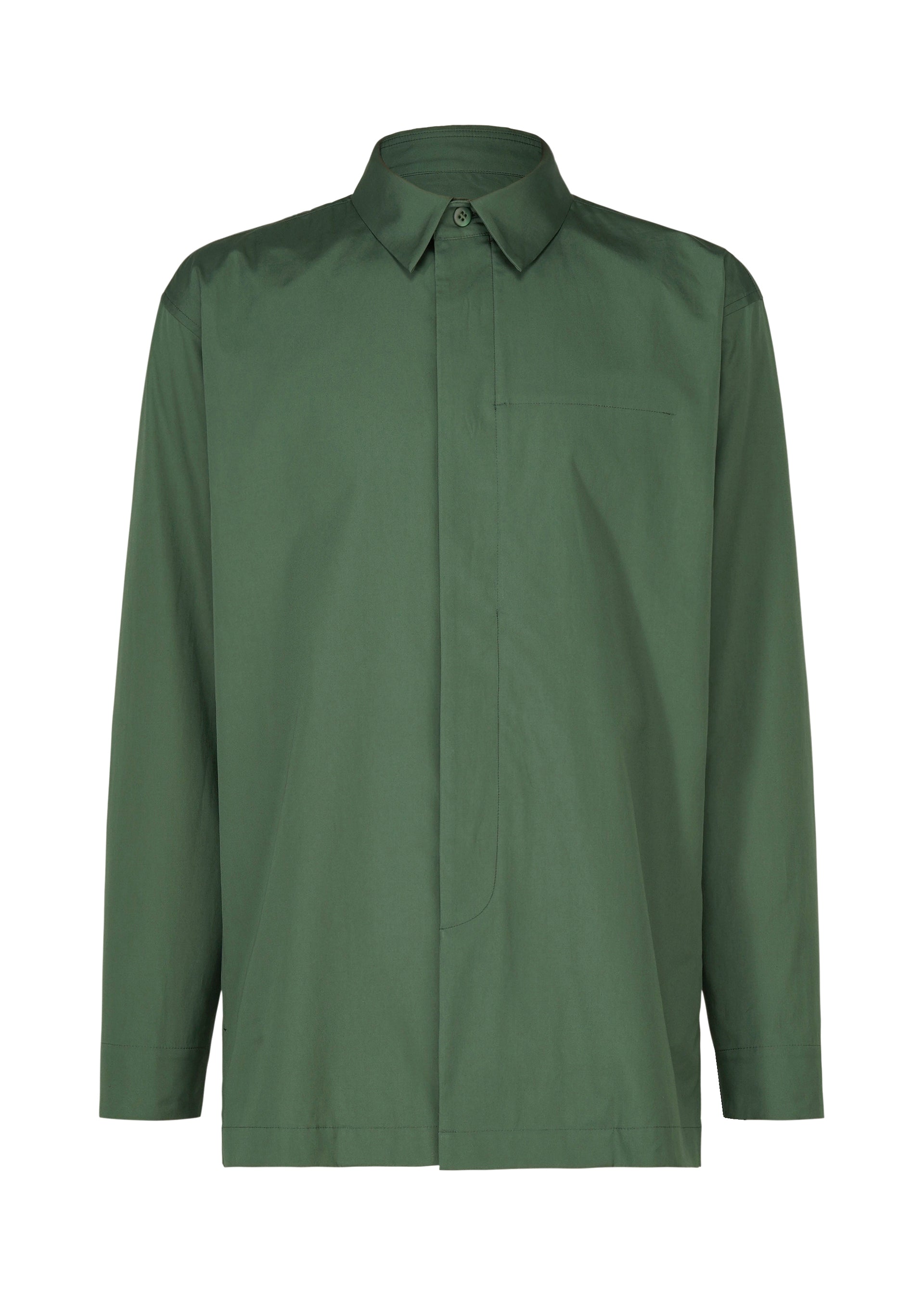 A product shot of the IM MEN 140/2 SHIRT shirt in green.
