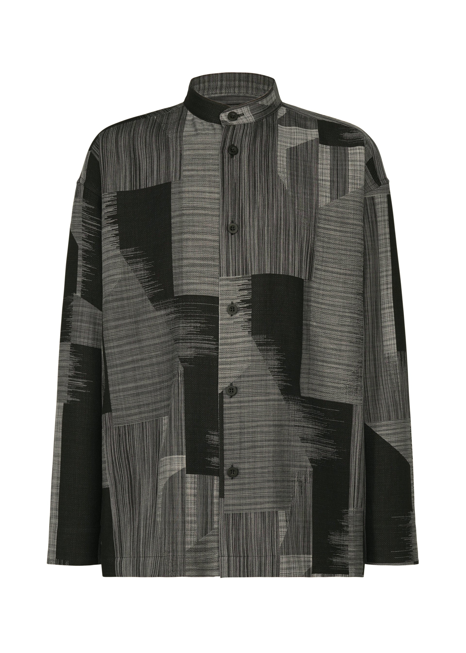 A product shot of the IM MEN KASURI shirt in black.