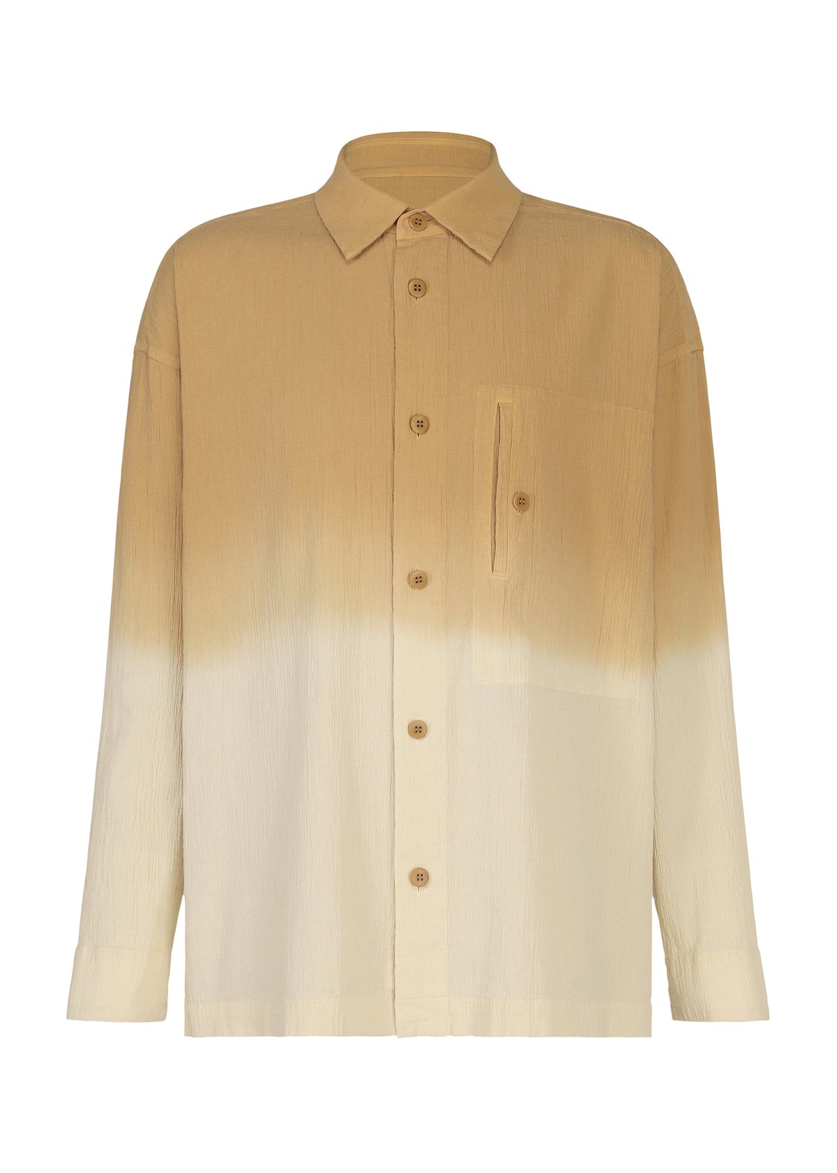 A product shot of the IM MEN DRIP SHIRT shirt in beige.
