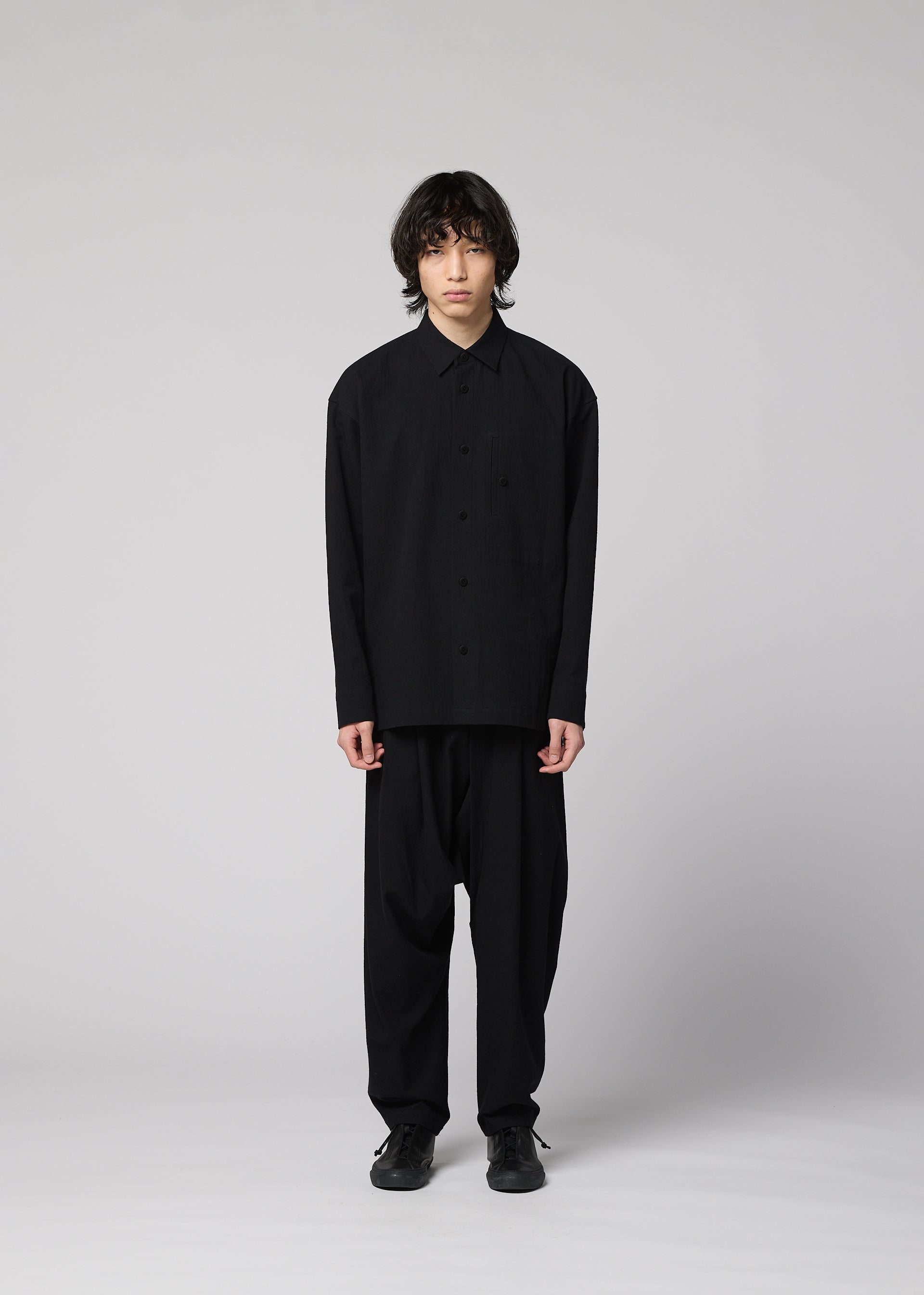 COTTON YAK Shirt Grey – The official ISSEY MIYAKE ONLINE STORE