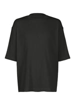 A product shot of the IM MEN CREPE TUCK JERSEY top in black.
