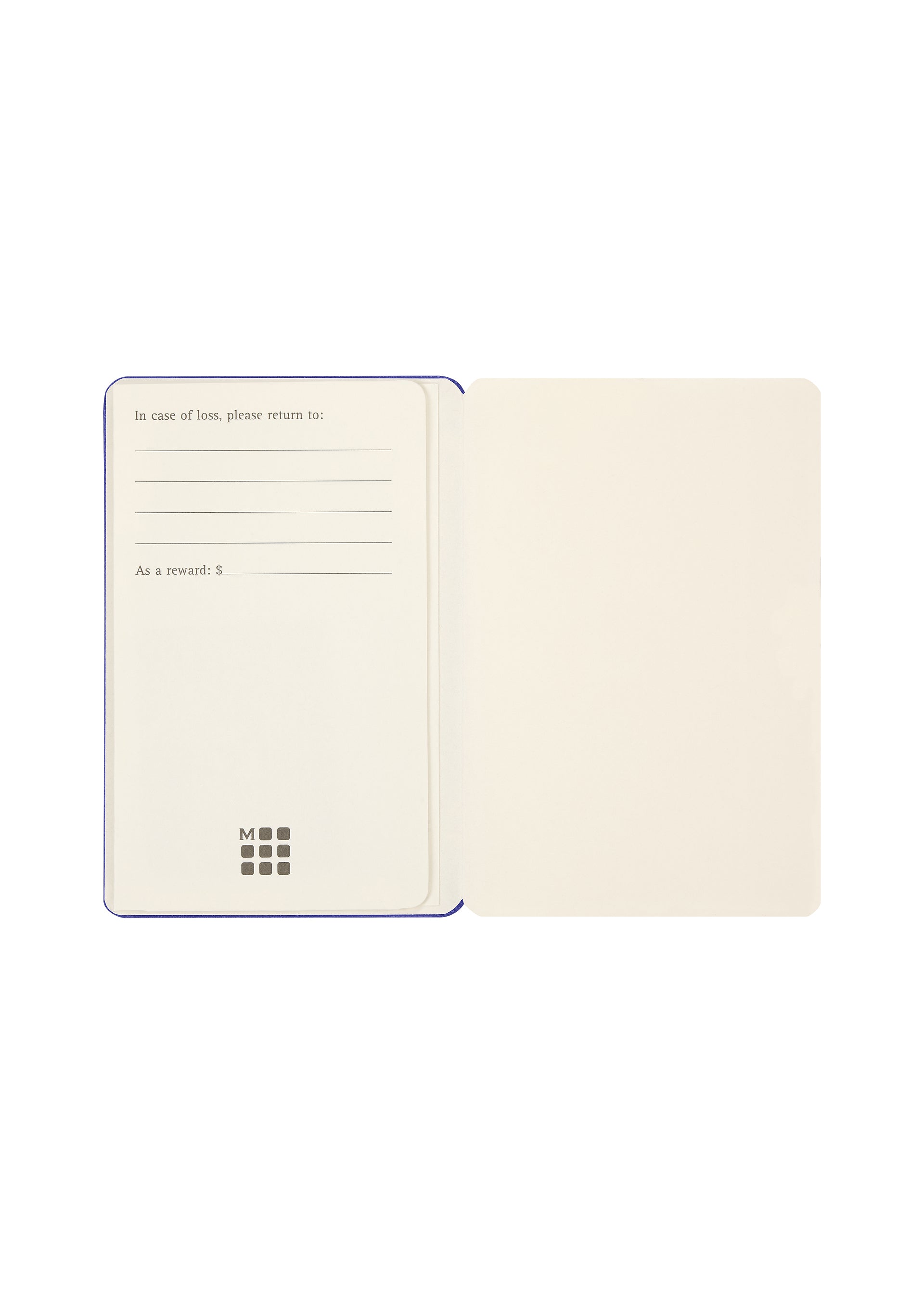 NOTE-A-NOTE Card Holder Brilliant Blue