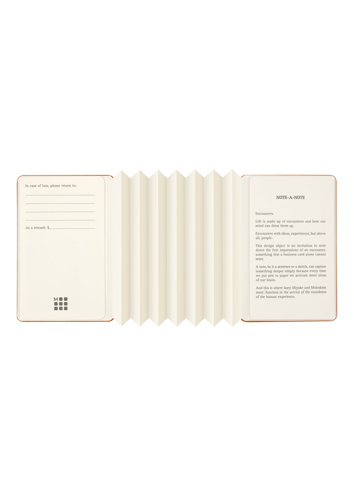 NOTE-A-NOTE Card Holder Cadmium Orange