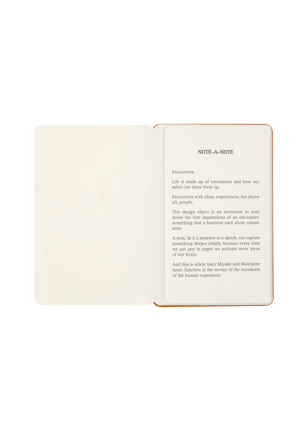 NOTE-A-NOTE Card Holder Cadmium Orange