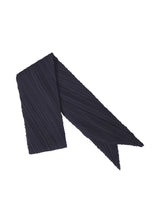 A product shot of the PLEATS PLEASE ISSEY MIYAKE COLORFUL SCARF stole in navy (75).