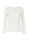 RIB PLEATS BASICS Top White