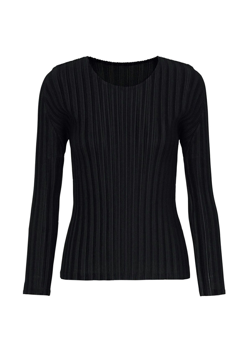 RIB PLEATS BASICS Top Black