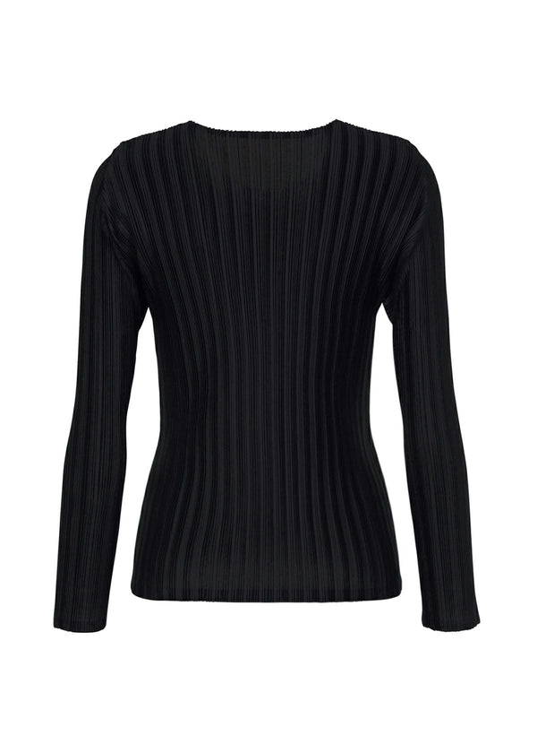 RIB PLEATS BASICS Top Black