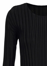 RIB PLEATS BASICS Top Black