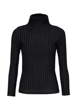 RIB PLEATS BASICS Top Black