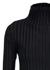 RIB PLEATS BASICS Top Black