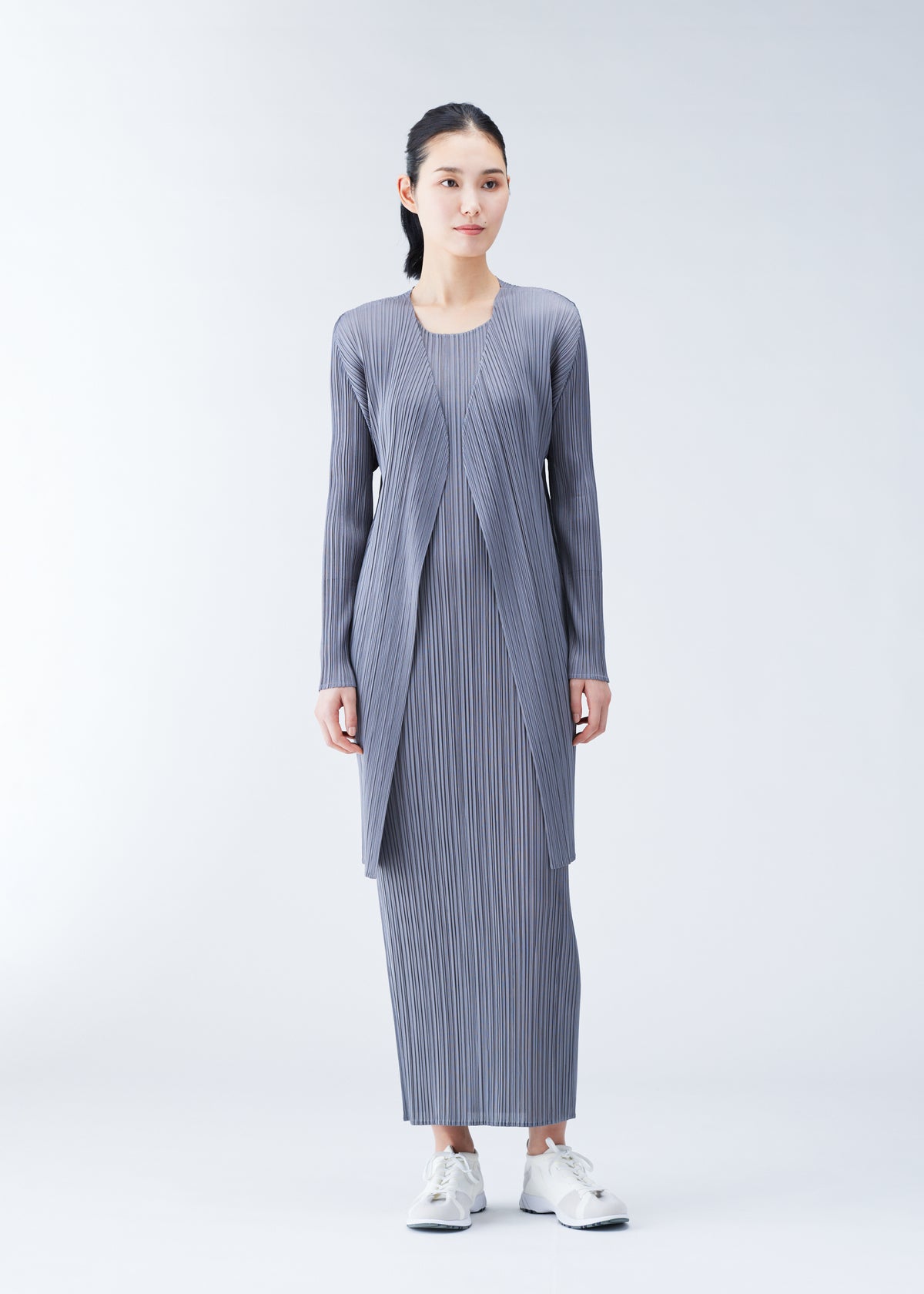 BASICS Coat Light Grey