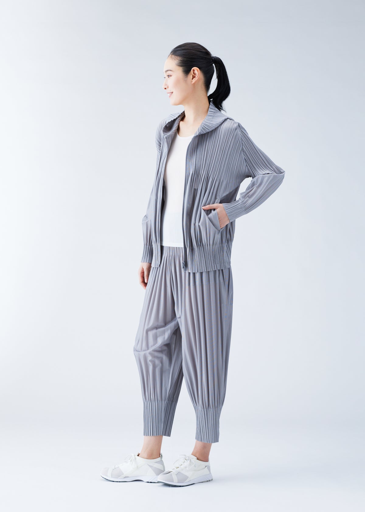 FLUFFY BASICS Jacket Cool Grey