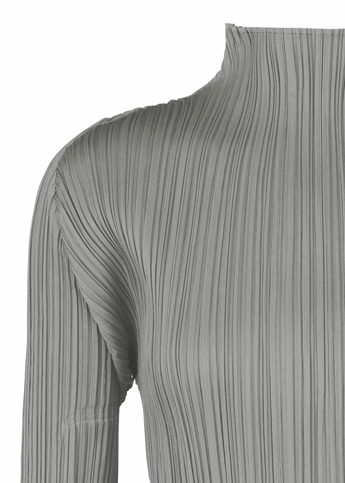 BASICS High-neck Top Grey – The official ISSEY MIYAKE ONLINE STORE
