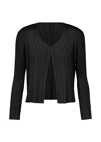 a976 イッセイミヤケ ISSEY MIYAKE PLATS PLEASE BASICS Cardigan Black – The official ISSEY MIYAKE ONLINE STORE