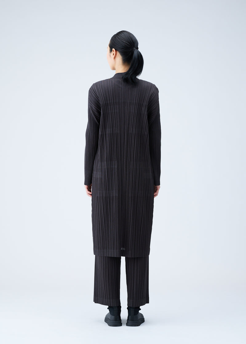 RAMIE PLEATS Coat Charcoal