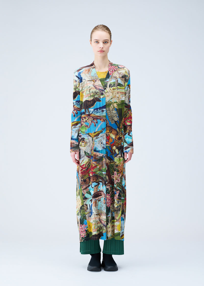 AURORA JUNGLE Coat Blue