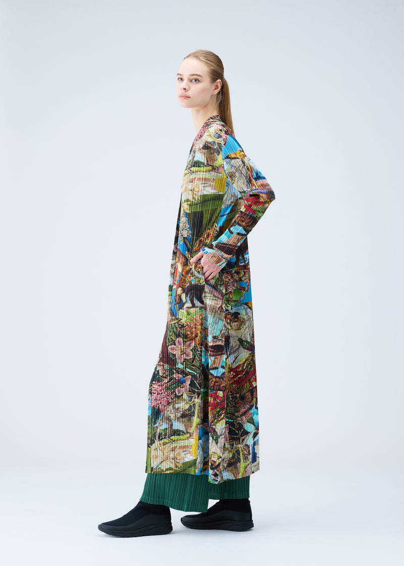 AURORA JUNGLE Coat Blue