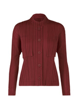 RAMIE PLEATS Jacket Carmine