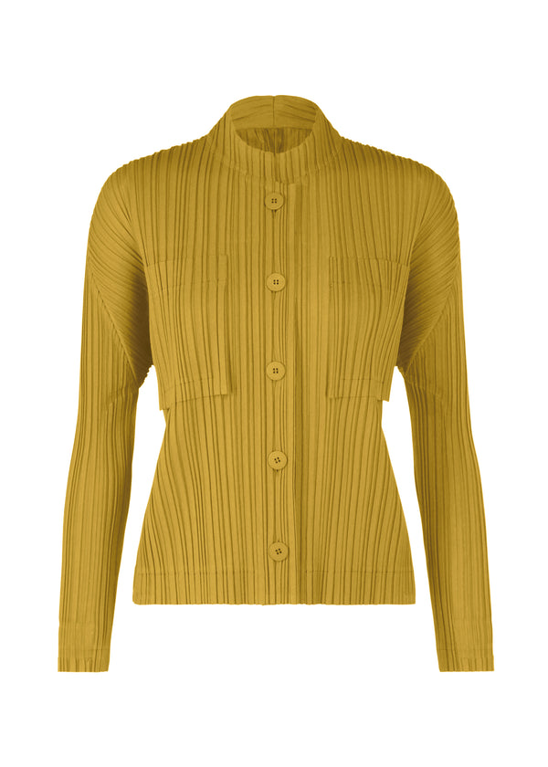 RAMIE PLEATS Jacket Ochre