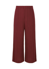 RAMIE PLEATS Trousers Carmine