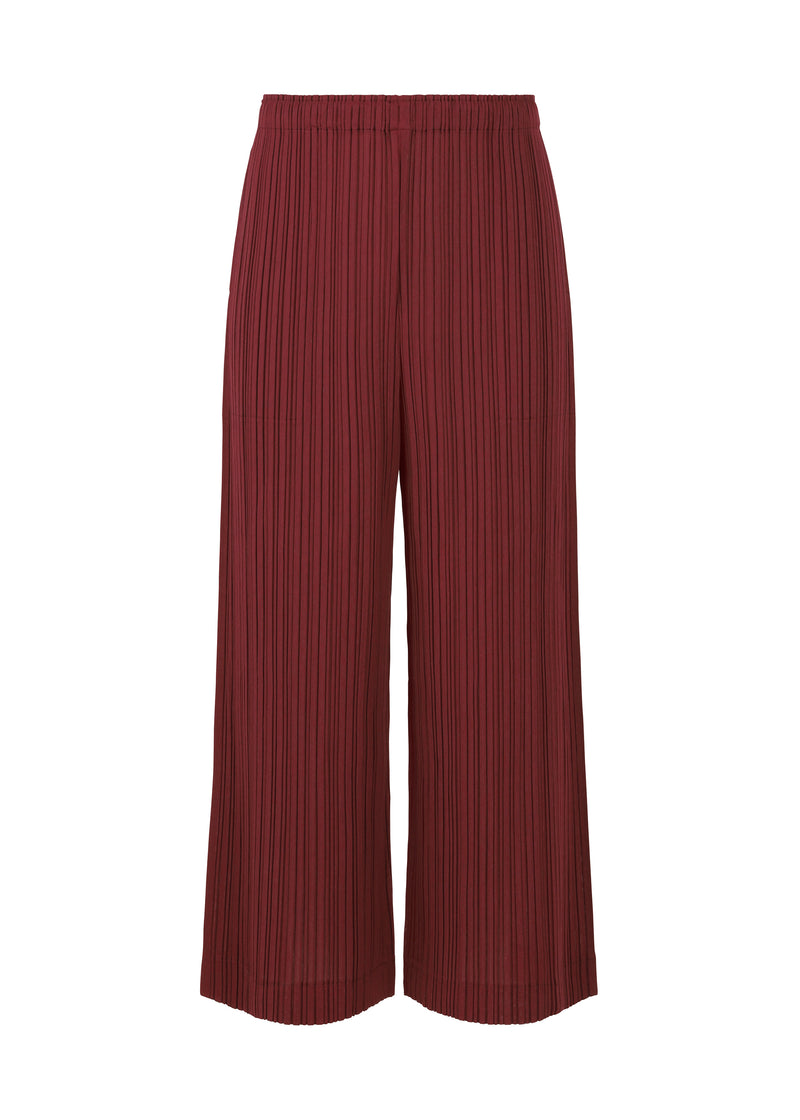 RAMIE PLEATS Trousers Carmine