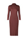 MONTHLY COLORS : OCTOBER Dress Brown