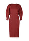 MONTHLY COLORS : NOVEMBER Dress Carmine