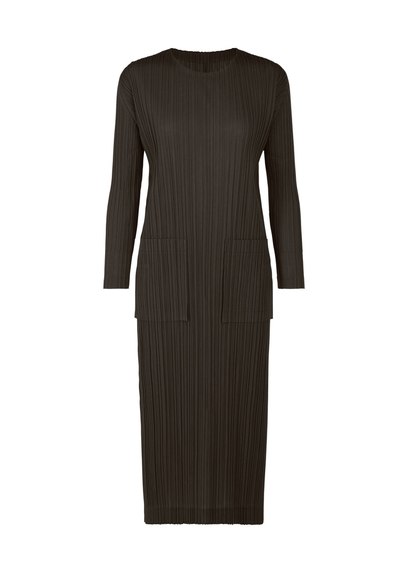 RAMIE PLEATS Dress Charcoal