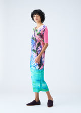 TROPICAL WINTER Dress Blue