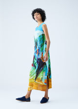 TROPICAL WINTER Dress Blue