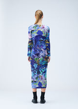 AURORA JUNGLE Dress Blue