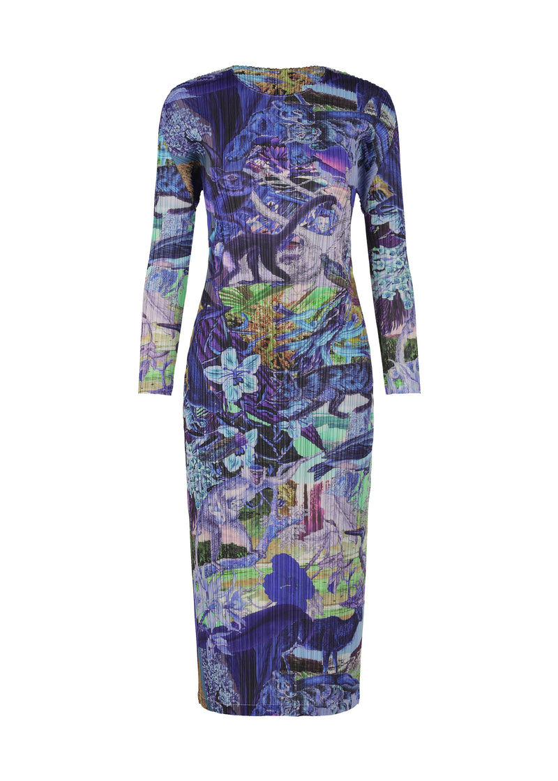 AURORA JUNGLE Dress Blue