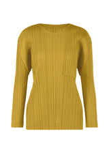 RAMIE PLEATS Top Ochre