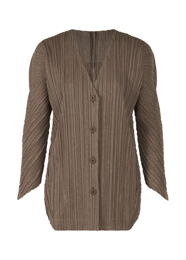 FISHBONE Cardigan Brown x Beige