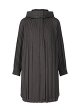 PADDED PLEATS COAT Coat Black