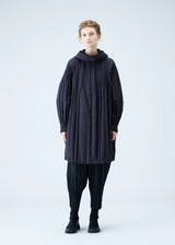 PADDED PLEATS COAT Coat Black