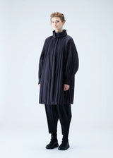 PADDED PLEATS COAT Coat Black