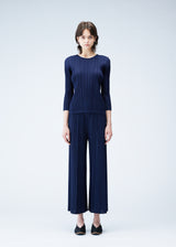 MELLOW PLEATS Trousers Dark Navy