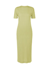 RAMIE PLEATS Dress Cream Yellow