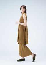 MELLOW PLEATS Dress Light Brown